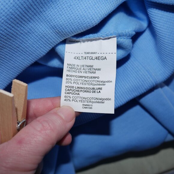 Under Armour Mens Size 4XLT Hoodie Carolina Baby Blue NWT - Picture 8 of 15